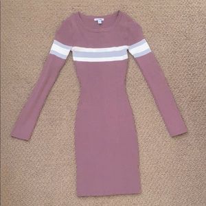 Fashion Nova plum sweater dress